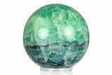 Colorful Banded Fluorite Sphere - China #284410-1